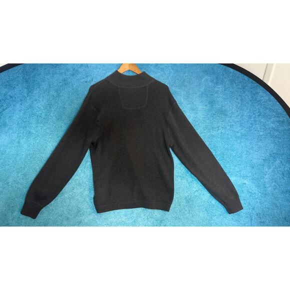 Vintage 90s Structure Men’s Sweater Gray Pullover Size L 100% Cotton Y2K Retro - Picture 10 of 12